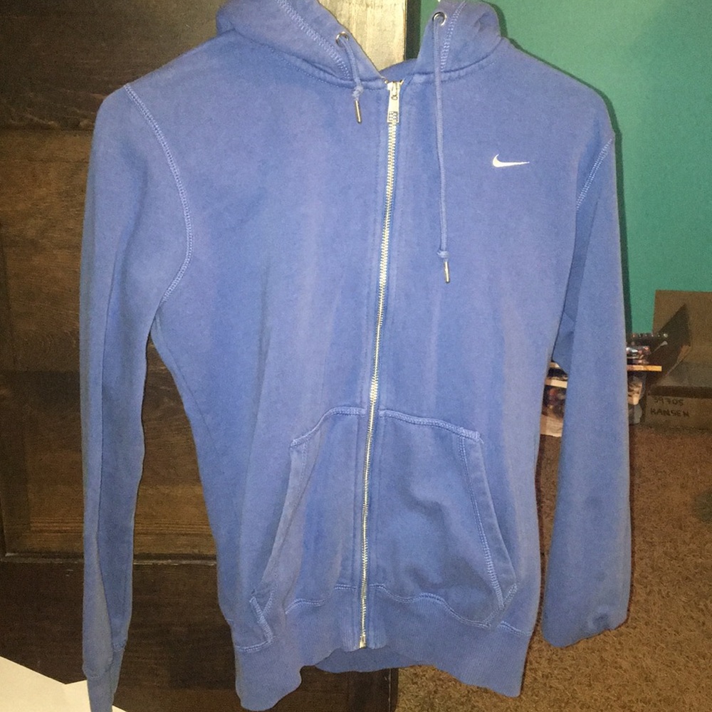 Blue Nike zip up